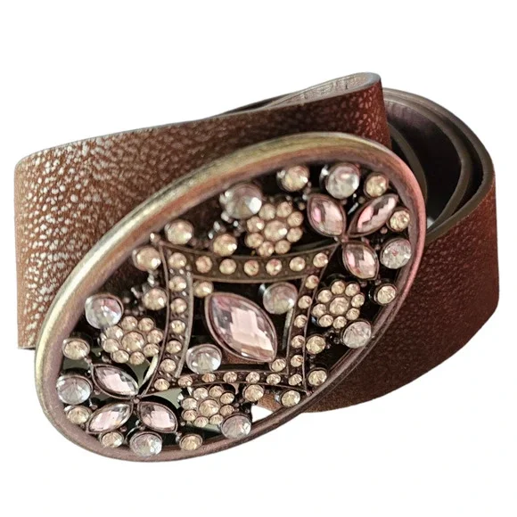 Vintage | Accessories | Brown Vegan Leather Western Concho  display picture 2